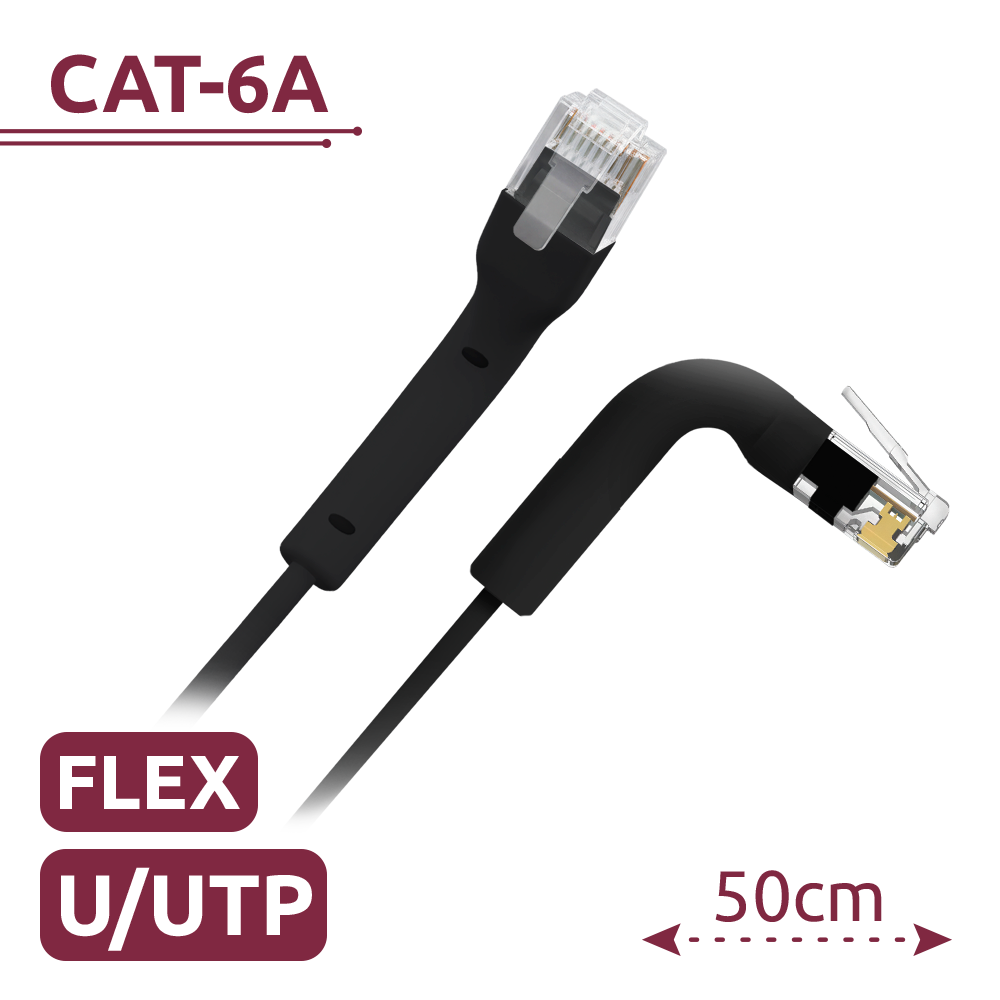 SAFIRE Cable UTP flexibleEthernetConectores UTP6A-FLEX-05BK