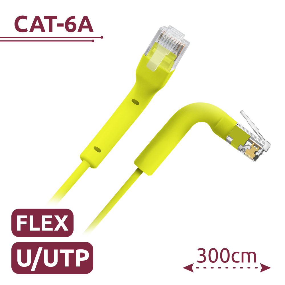 SAFIRE Cable UTP flexibleEthernetConectores UTP6A-FLEX-3Y
