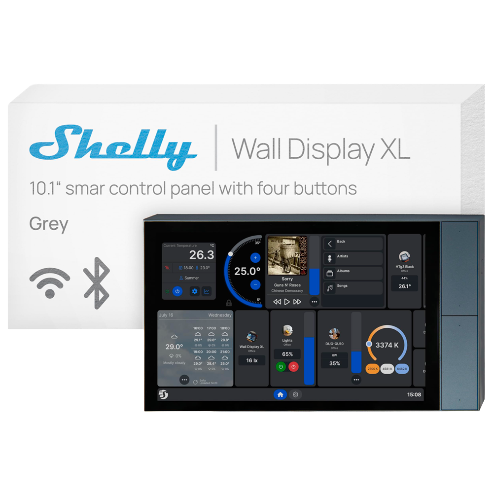 SHELLY sensor SH-WALL-DISPLAY-XL-SL Dual
