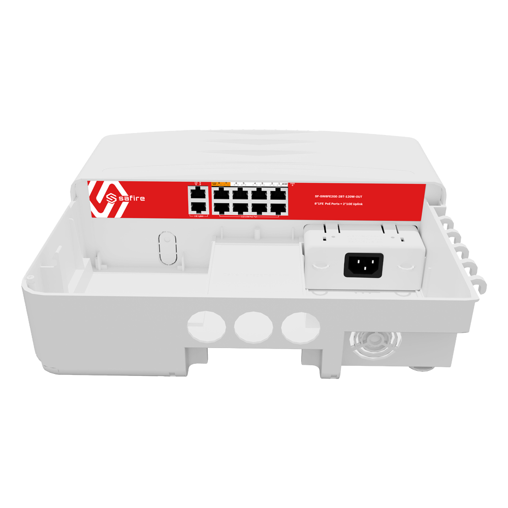SAFIRE switch PoE SF-SW8FE2GE-2BT-120W-OUT PoE