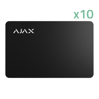 Ajax Tarjeta de acceso sin contacto color negro 10XAJ-PASS-B