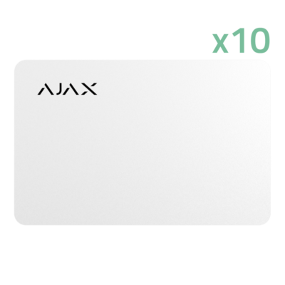 Ajax Tarjeta de acceso sin contacto color blanco 10XAJ-PASS-W