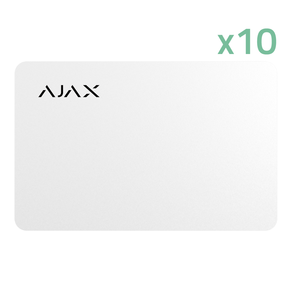 Ajax Tarjeta de acceso sin contacto color blanco 10XAJ-PASS-W