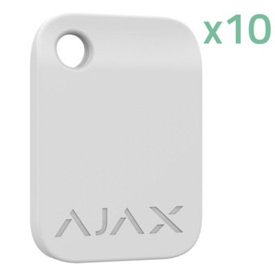Ajax Llavero de acceso sin contacto color blanco 10XAJ-TAG-W