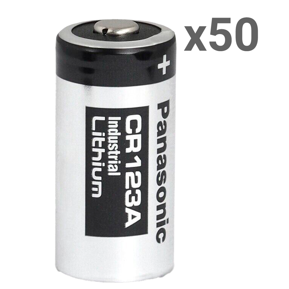 CCTV & Alarmas Panasonic Pila Litio CR1123A 50XBATT-CR123A-P