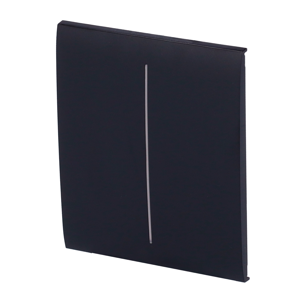 Ajax Panel táctil para interruptor de luz doble color negro AJ-CENTERBUTTON-2G-B