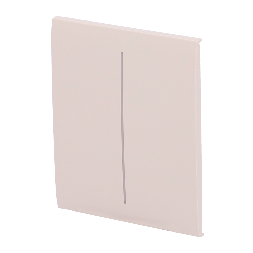 Ajax Panel táctil para interruptor de luz doble color marfil AJ-CENTERBUTTON-2G-IVO