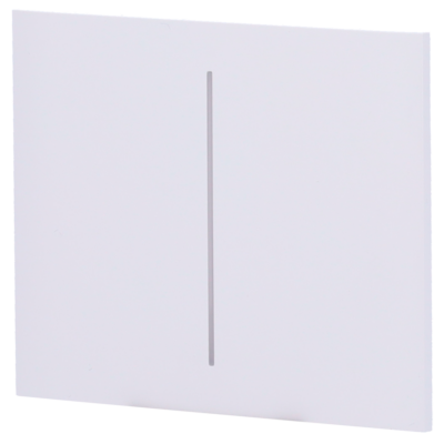 Ajax Panel táctil para interruptor doble vertical color blanco AJ-CENTERBUTTON-2G-W-VERT