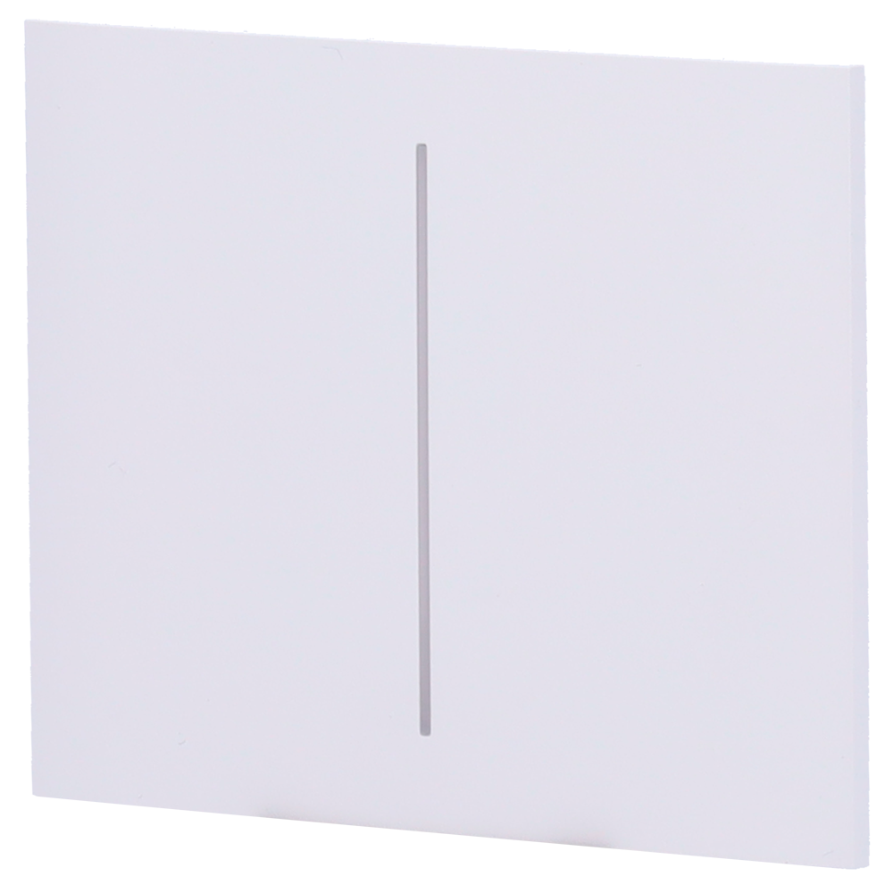 Ajax Panel táctil para interruptor doble vertical color blanco AJ-CENTERBUTTON-2G-W-VERT