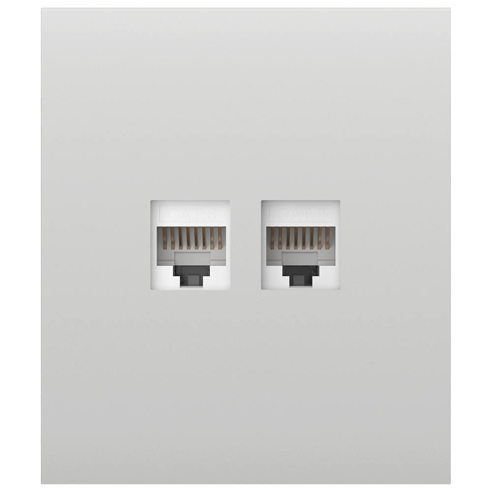 Ajax Tapa central para enchufe Ethernet color blanco AJ-CENTERCOVER-LAN-W
