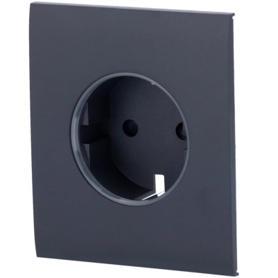 Ajax Tapa central para enchufe inteligente tipo F color grafito AJ-CENTERCOVER-SMART-GRA
