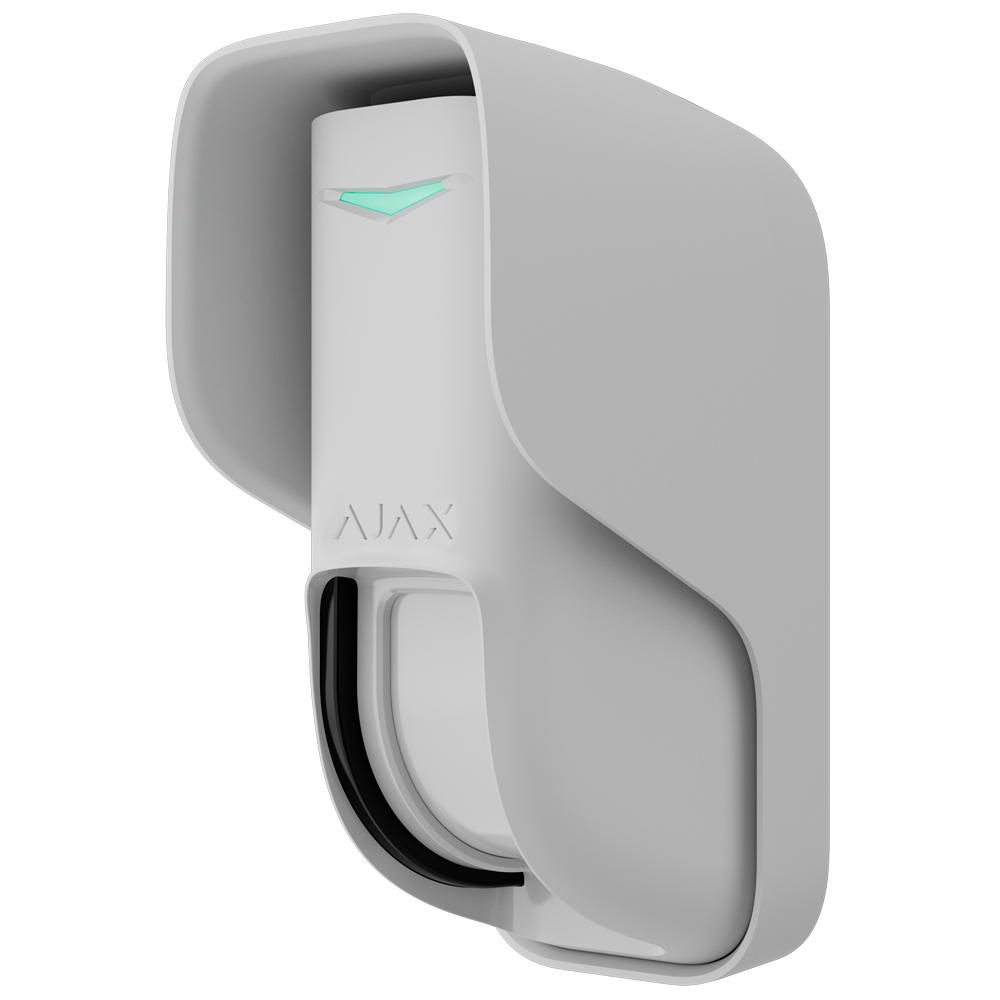Ajax Detector PIR exterior tipo cortina color blanco AJ-CURTAINOUTDOOR-W