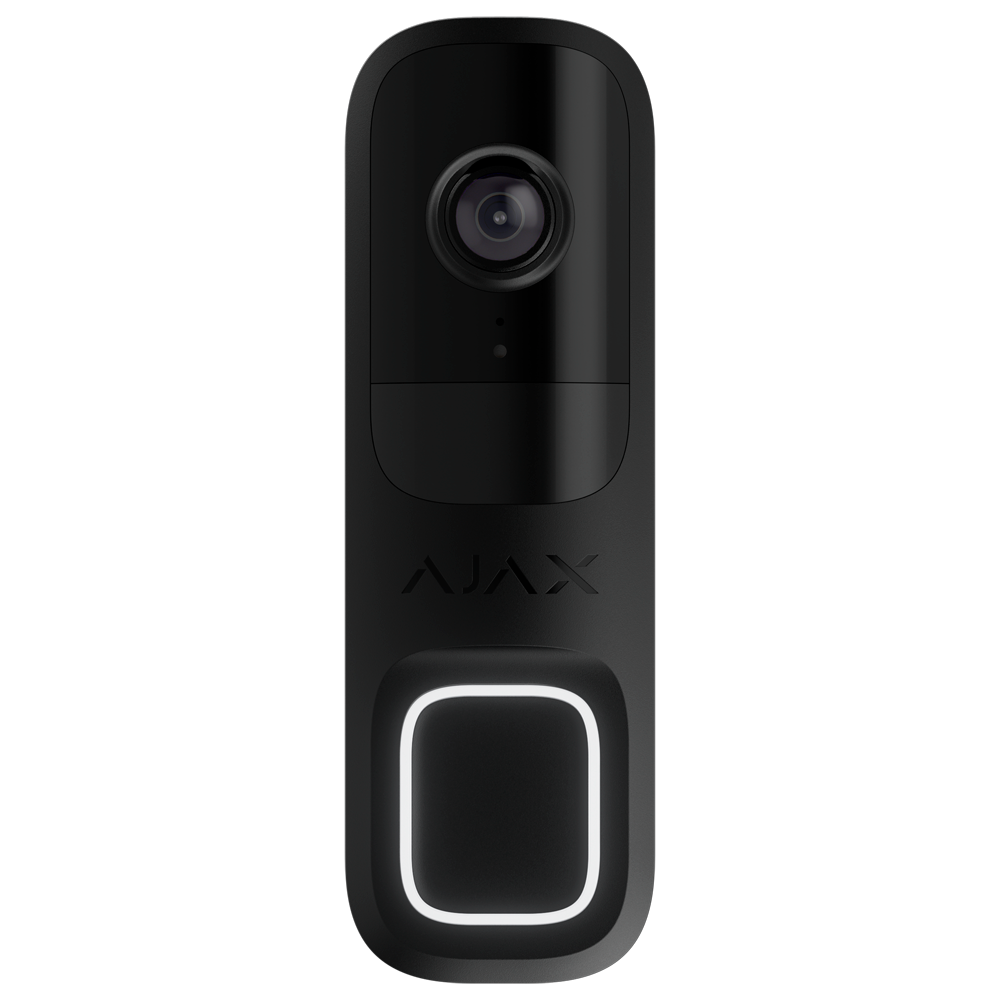 Ajax CCTV Doorbell 4 MP con IA integrada color negro AJ-DOORBELL-4-B