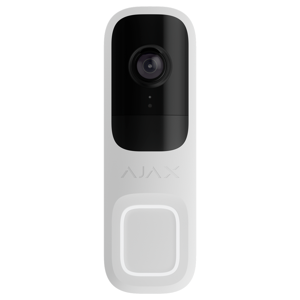 Ajax CCTV Doorbell 4 MP con IA integrada color blanco AJ-DOORBELL-4-W