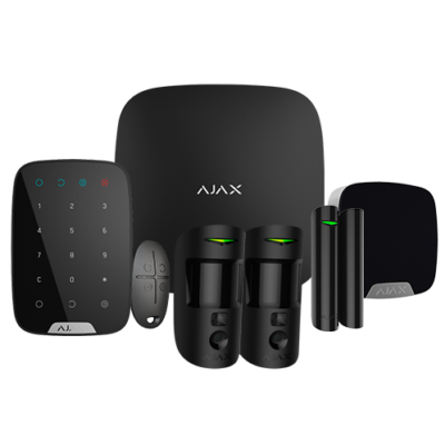 Ajax Kit de alarma profesional Certificado Grado 2 color negro AJ-HUB2KIT-DP-PHOD-B
