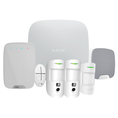 Ajax Kit de alarma profesional Certificado Grado 2 color blanco AJ-HUB2KIT-MP-PHOD-W