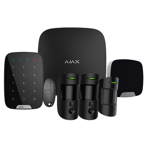 Ajax Kit de alarma profesional Certificado Grado 2 color negro AJ-HUB2KIT-MP-PRO-B