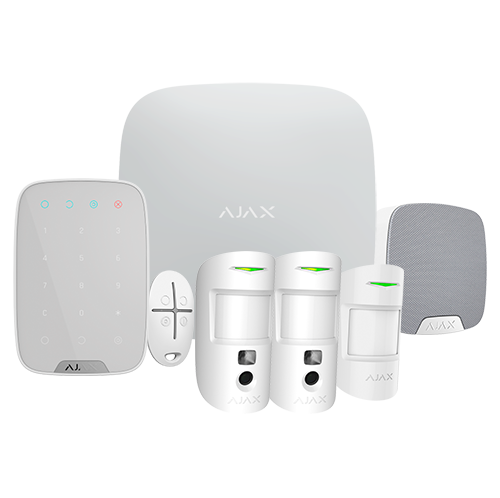 Ajax Kit de alarma profesional Certificado Grado 2 color blanco AJ-HUB2KIT-MP-PRO-W