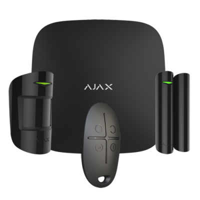 Ajax Kit de alarma profesional Certificado Grado 2 color negro AJ-HUBKIT-B