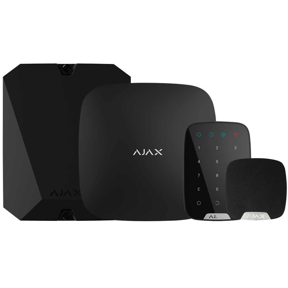 Ajax Kit de alarma profesional Certificado Grado 2 color negro AJ-HUBKIT-RENOVE2-B