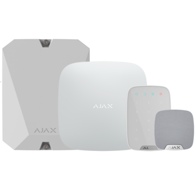 Ajax Kit de alarma profesional Certificado Grado 2 color blanco AJ-HUBKIT-RENOVE2-W