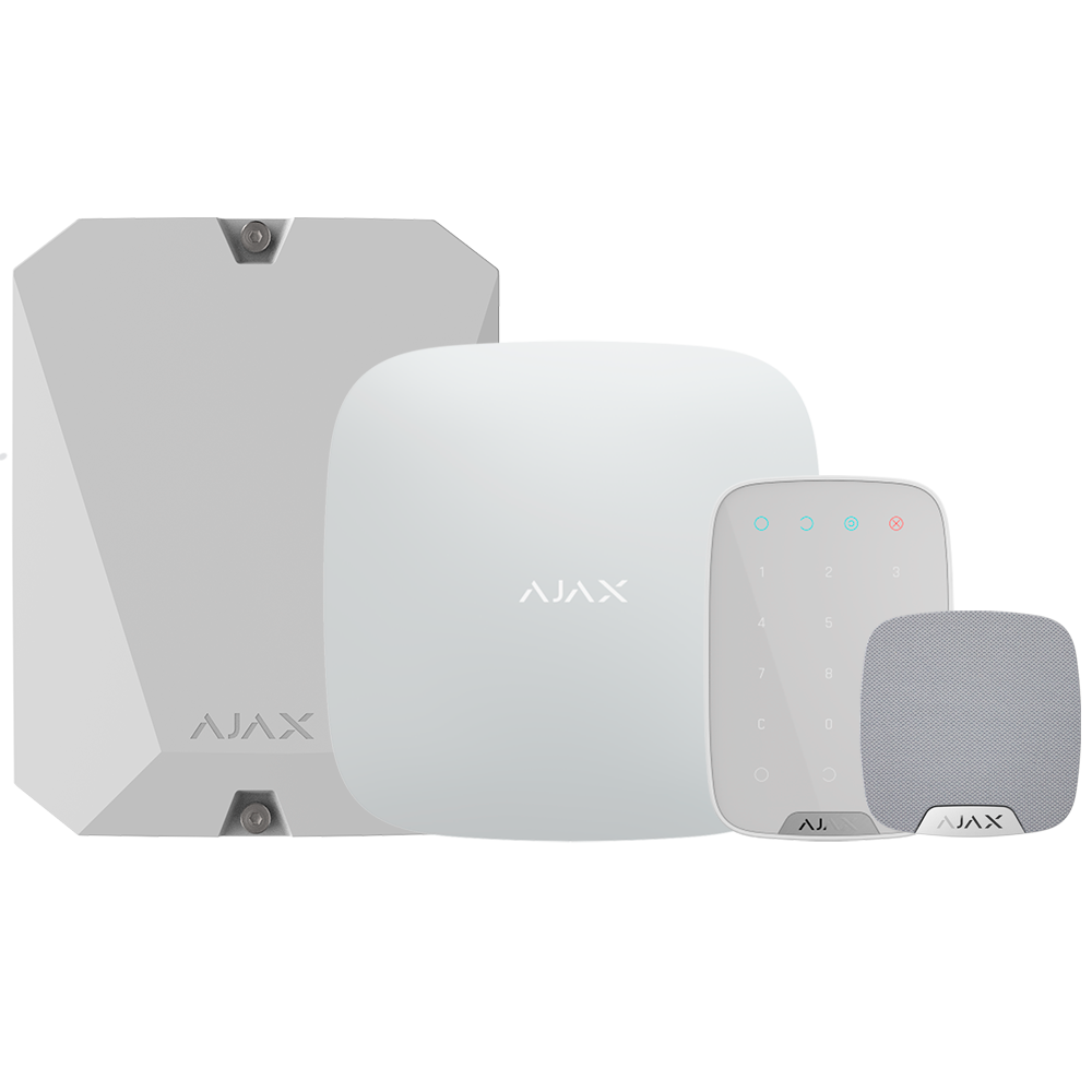 Ajax Kit de alarma profesional Certificado Grado 2 color blanco AJ-HUBKIT-RENOVE2-W