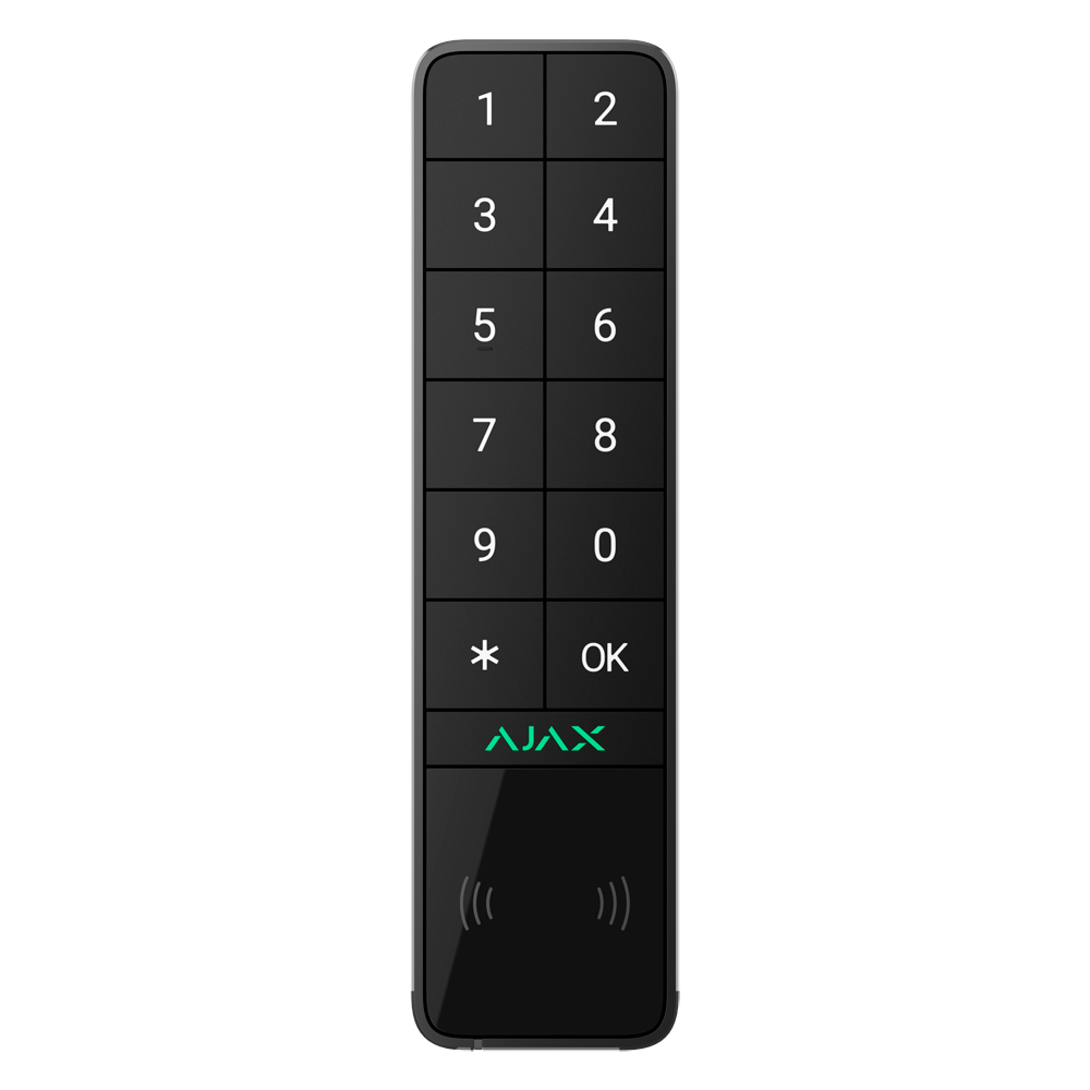 Ajax Teclado para exterior IP66/IK08 con lector RFID color negro AJ-KEYPADOUTDOOR-B