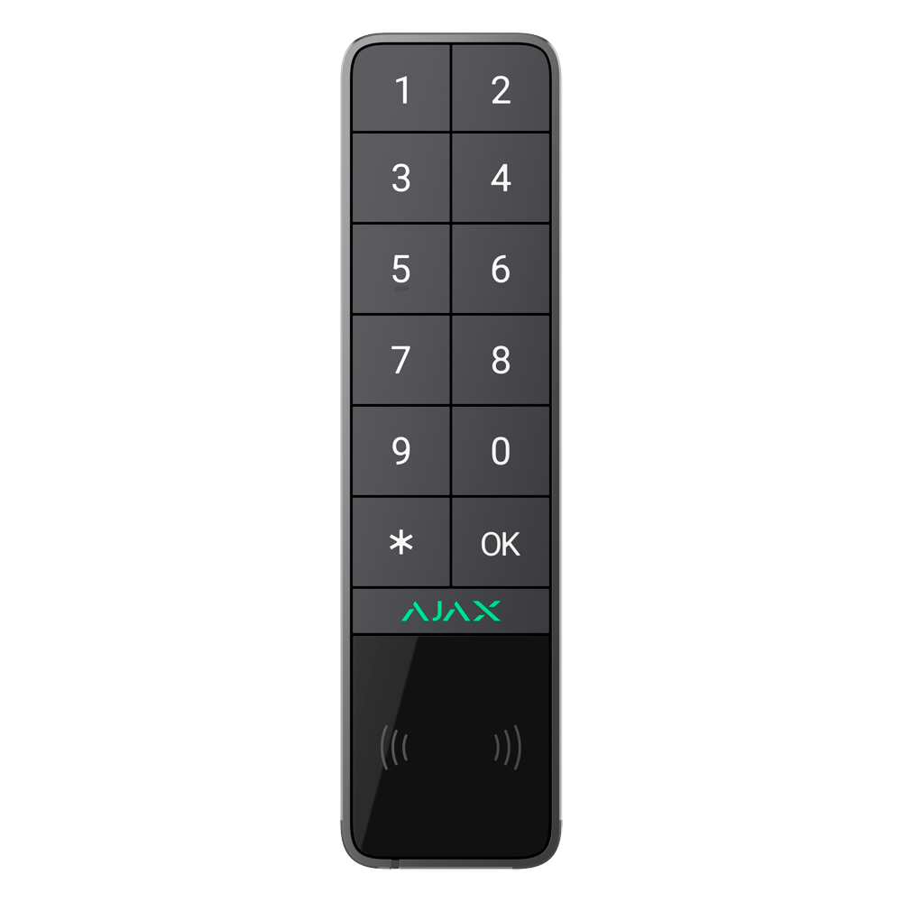 Ajax Teclado para exterior IP66/IK08 con lector RFID color grafito AJ-KEYPADOUTDOOR-GRA