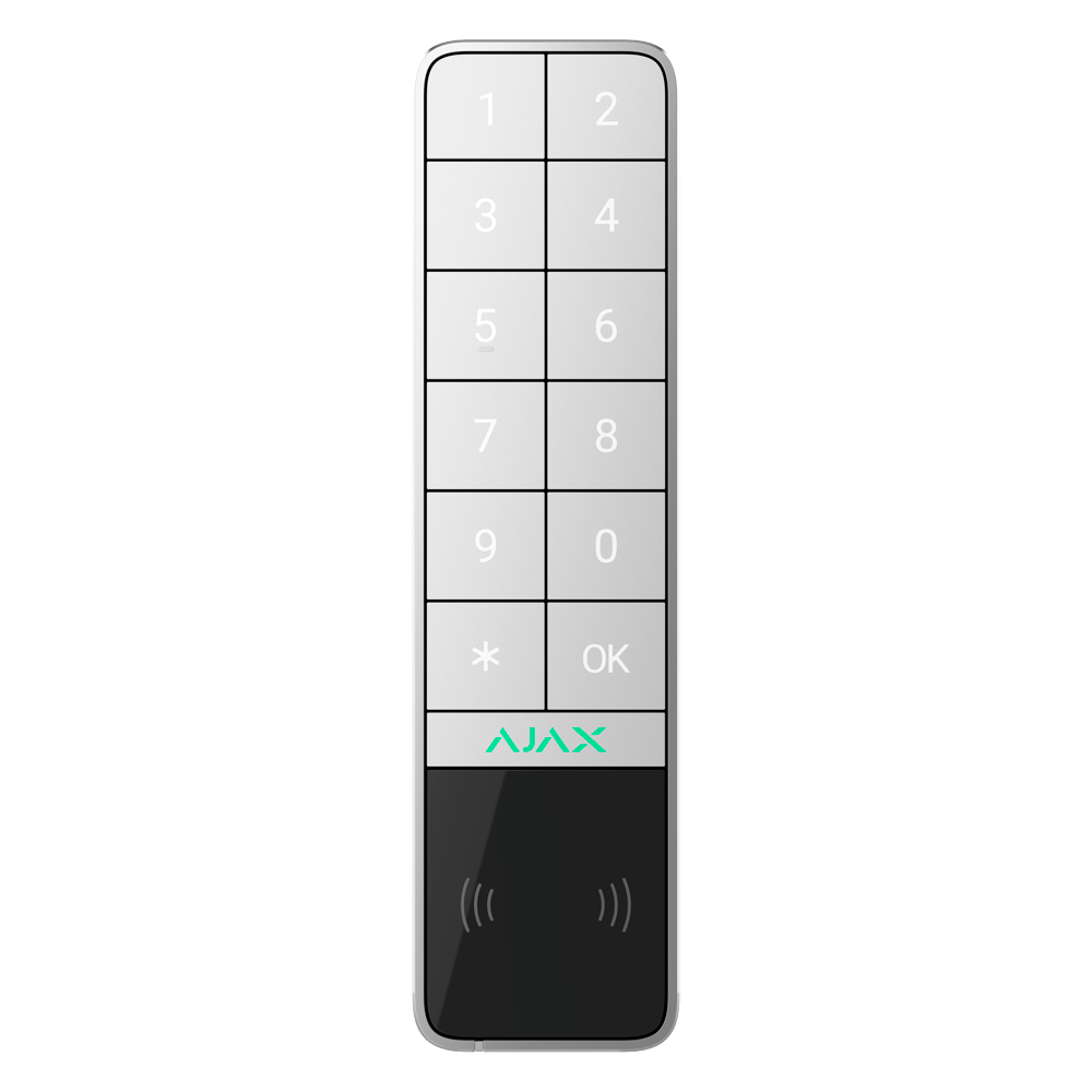 Ajax Teclado para exterior IP66/IK08 con lector RFID color negro AJ-KEYPADOUTDOOR-W