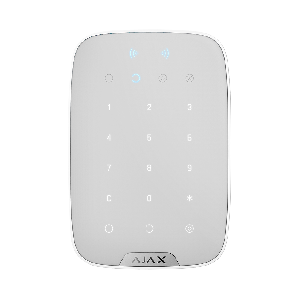 Ajax Teclado independiente con lector RFID color blanco AJ-KEYPADPLUS-W