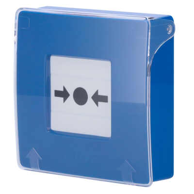 Ajax Botón manual de alarma de incendio azul color azul AJ-MANUALCALLPOINT-BLUE