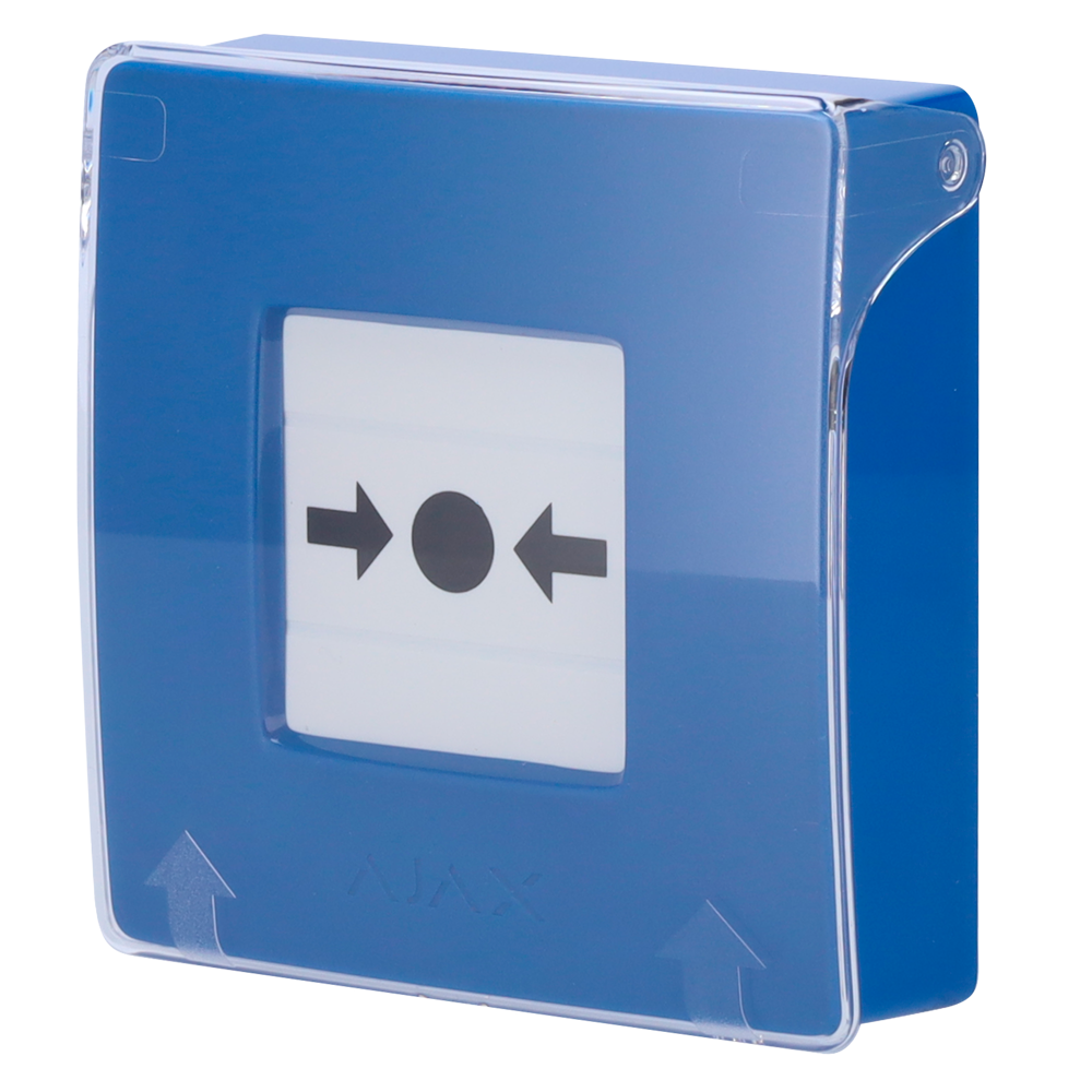 Ajax Botón manual de alarma de incendio azul color azul AJ-MANUALCALLPOINT-BLUE