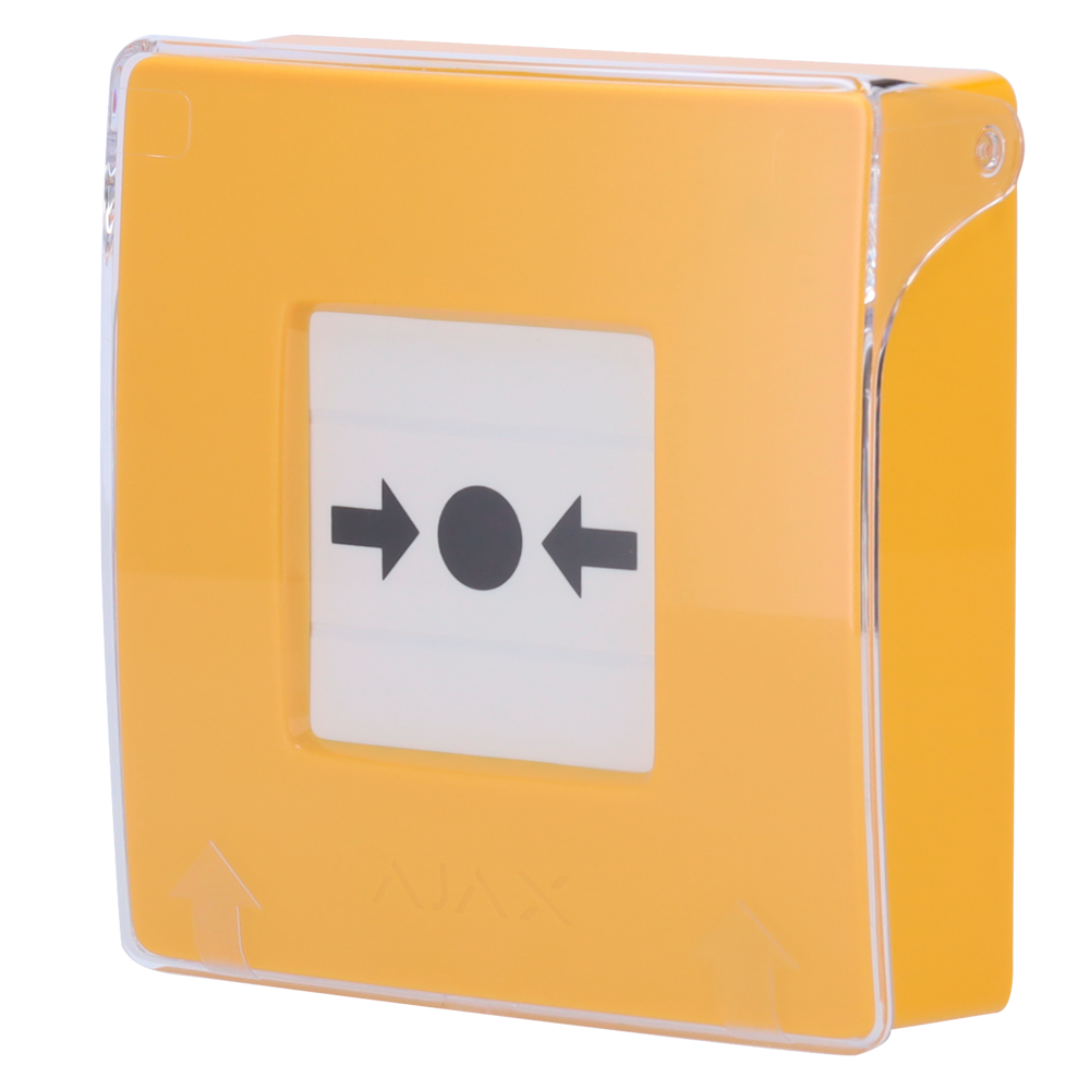 Ajax Botón manual de alarma de incendio amarillo color amarillo AJ-MANUALCALLPOINT-YELLOW