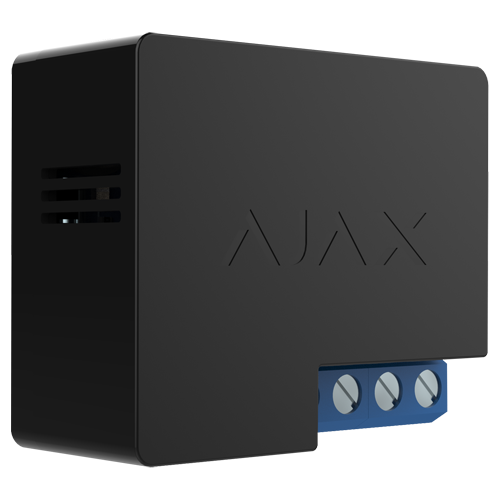 Ajax Relé de control remoto Contacto seco (libre de tensión) color negro AJ-RELAY