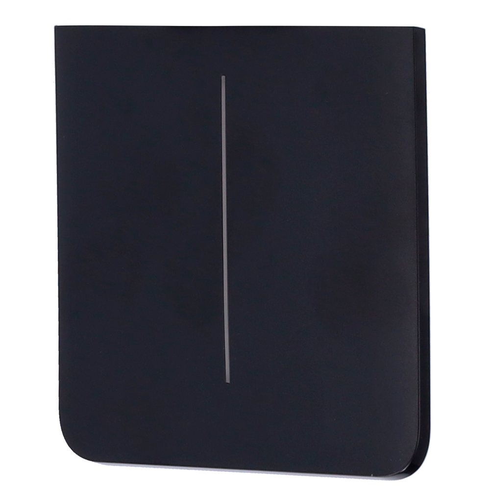 Ajax Panel táctil para interruptor de luz doble color negro AJ-SIDEBUTTON-2G-B-VERT