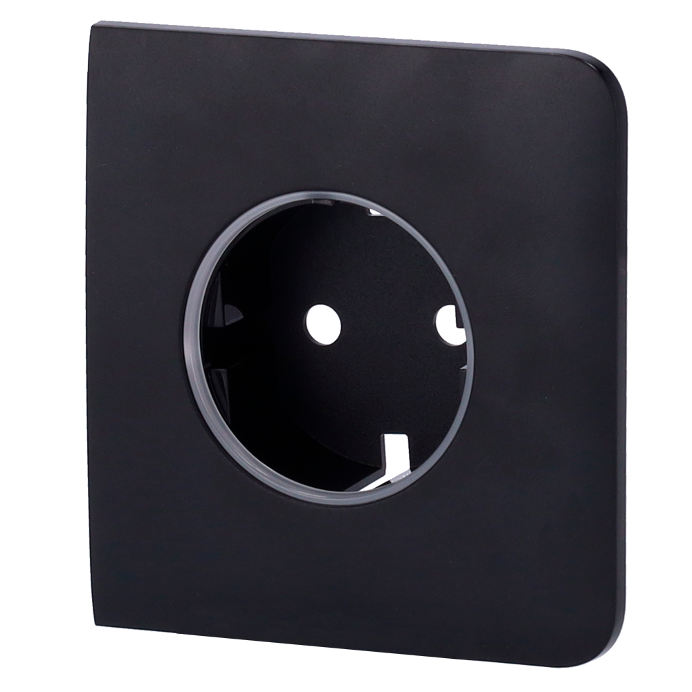 Ajax Tapa lateral para enchufe básico tipo F color negro AJ-SIDECOVER-B