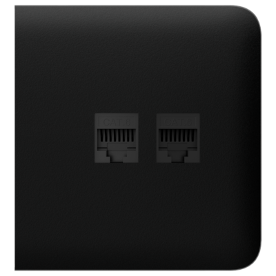 Ajax Tapa lateral para enchufe Ethernet color negro AJ-SIDECOVER-LAN-B