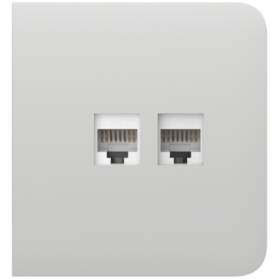 Ajax Tapa lateral para enchufe Ethernet color blanco AJ-SIDECOVER-LAN-W