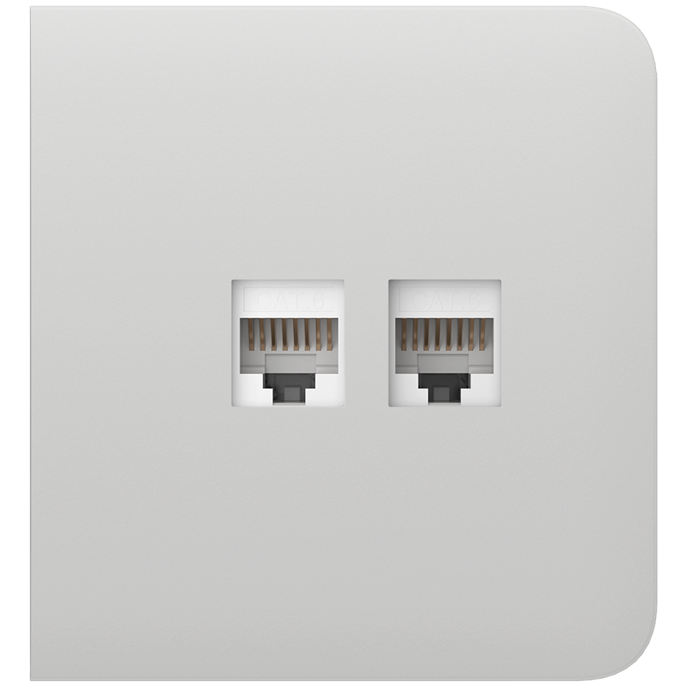 Ajax Tapa lateral para enchufe Ethernet color blanco AJ-SIDECOVER-LAN-W