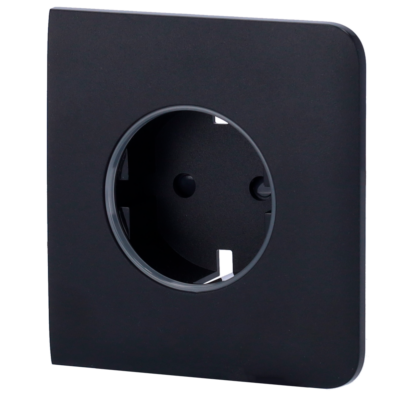 Ajax Tapa lateral para enchufe inteligente tipo F color negro AJ-SIDECOVER-SMART-B