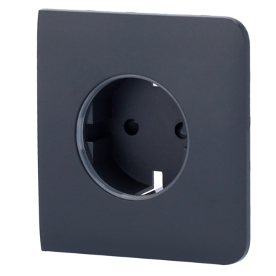 Ajax Tapa lateral para enchufe inteligente tipo F color grafito AJ-SIDECOVER-SMART-GRA