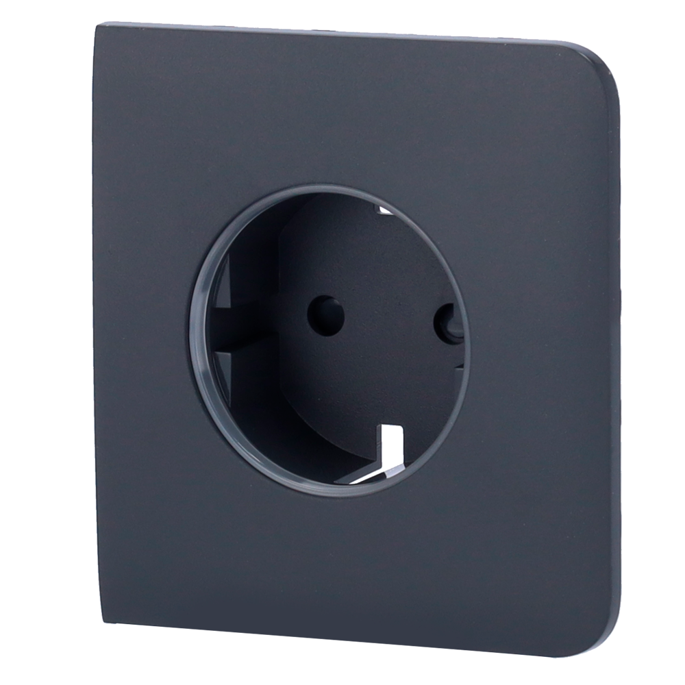 Ajax Tapa lateral para enchufe inteligente tipo F color grafito AJ-SIDECOVER-SMART-GRA