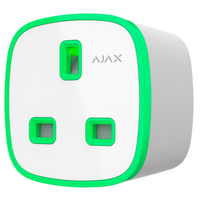 Ajax Enchufe inteligente tipo G con control remoto color blanco AJ-SOCKET-G-W