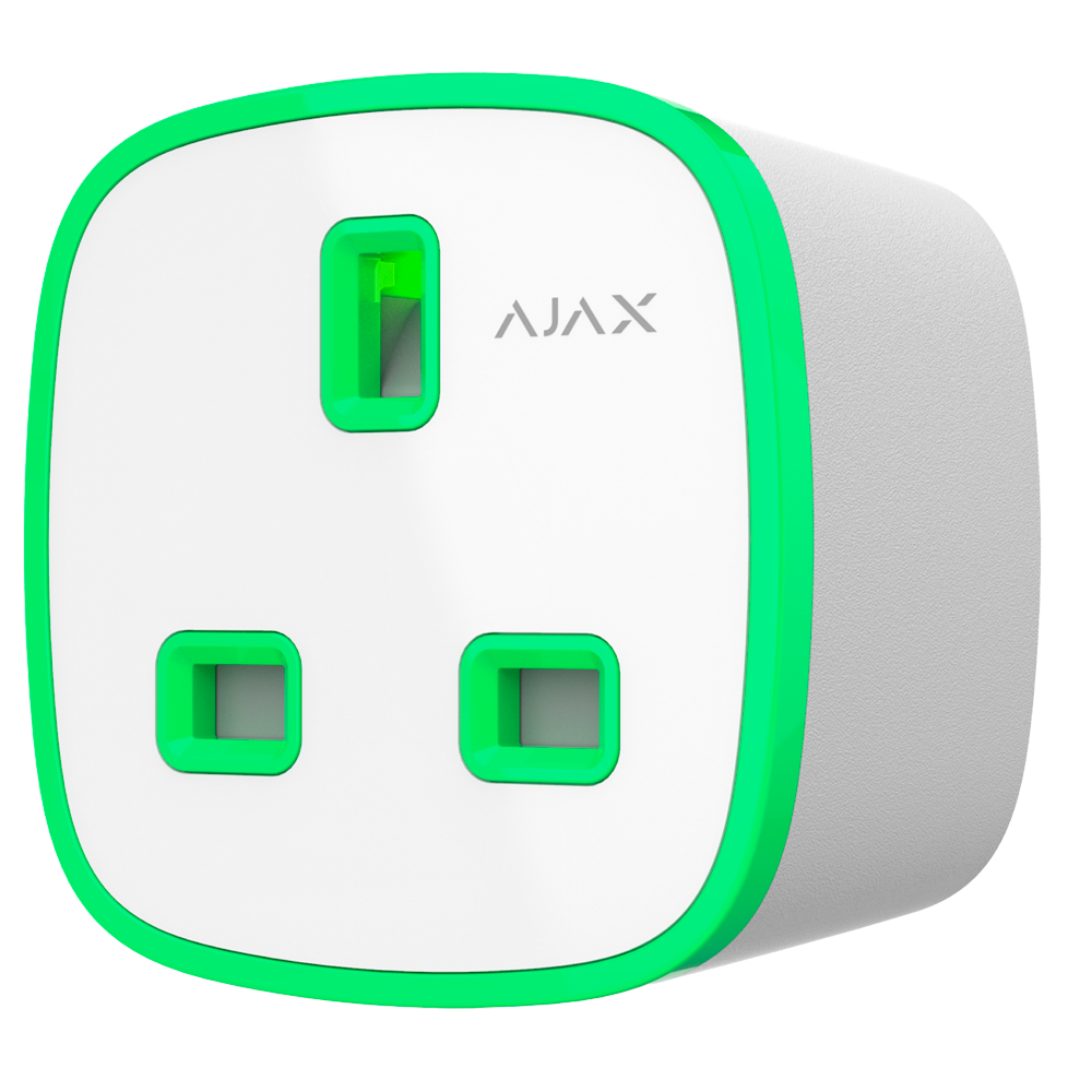 Ajax Enchufe inteligente tipo G con control remoto color blanco AJ-SOCKET-G-W