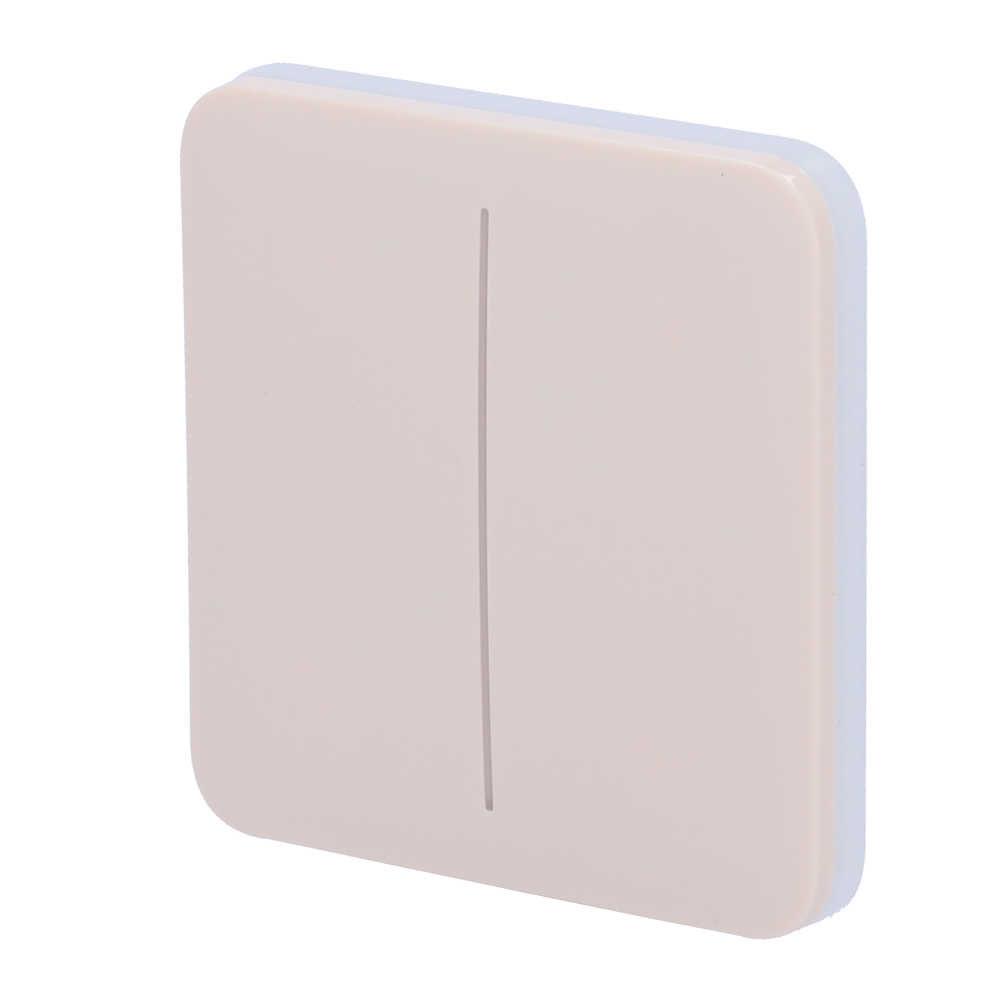 Ajax Panel táctil para interruptor de luz doble color marfil AJ-SOLOBUTTON-2G-IVO