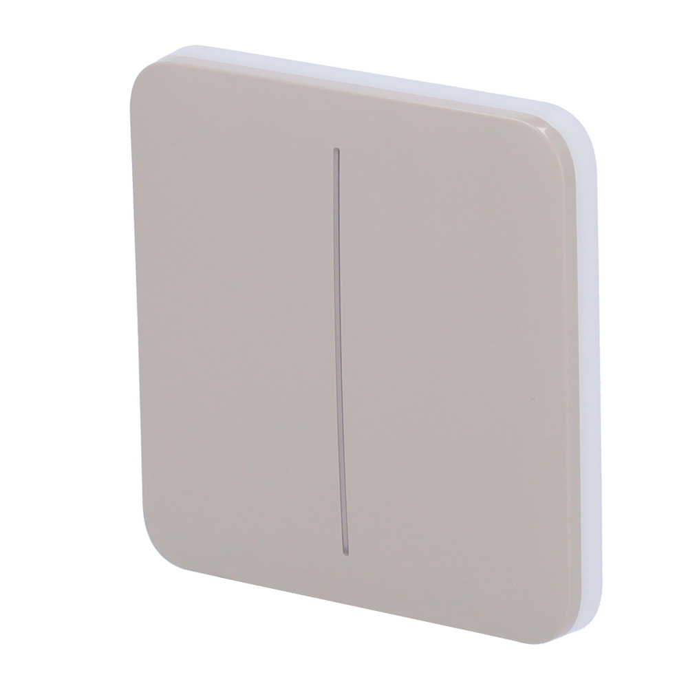 Ajax Panel táctil para interruptor de luz doble color oliva AJ-SOLOBUTTON-2G-OLI