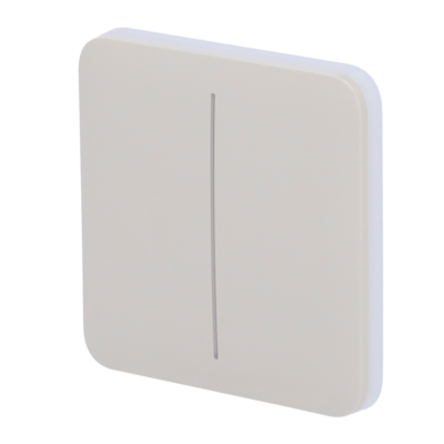 Ajax Panel táctil para interruptor de luz doble color ostra AJ-SOLOBUTTON-2G-OYS