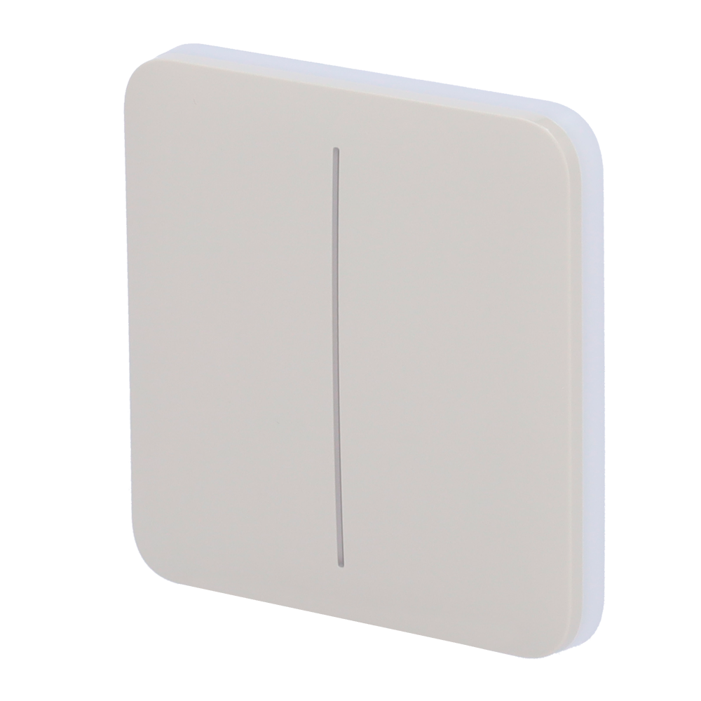 Ajax Panel táctil para interruptor de luz doble color ostra AJ-SOLOBUTTON-2G-OYS