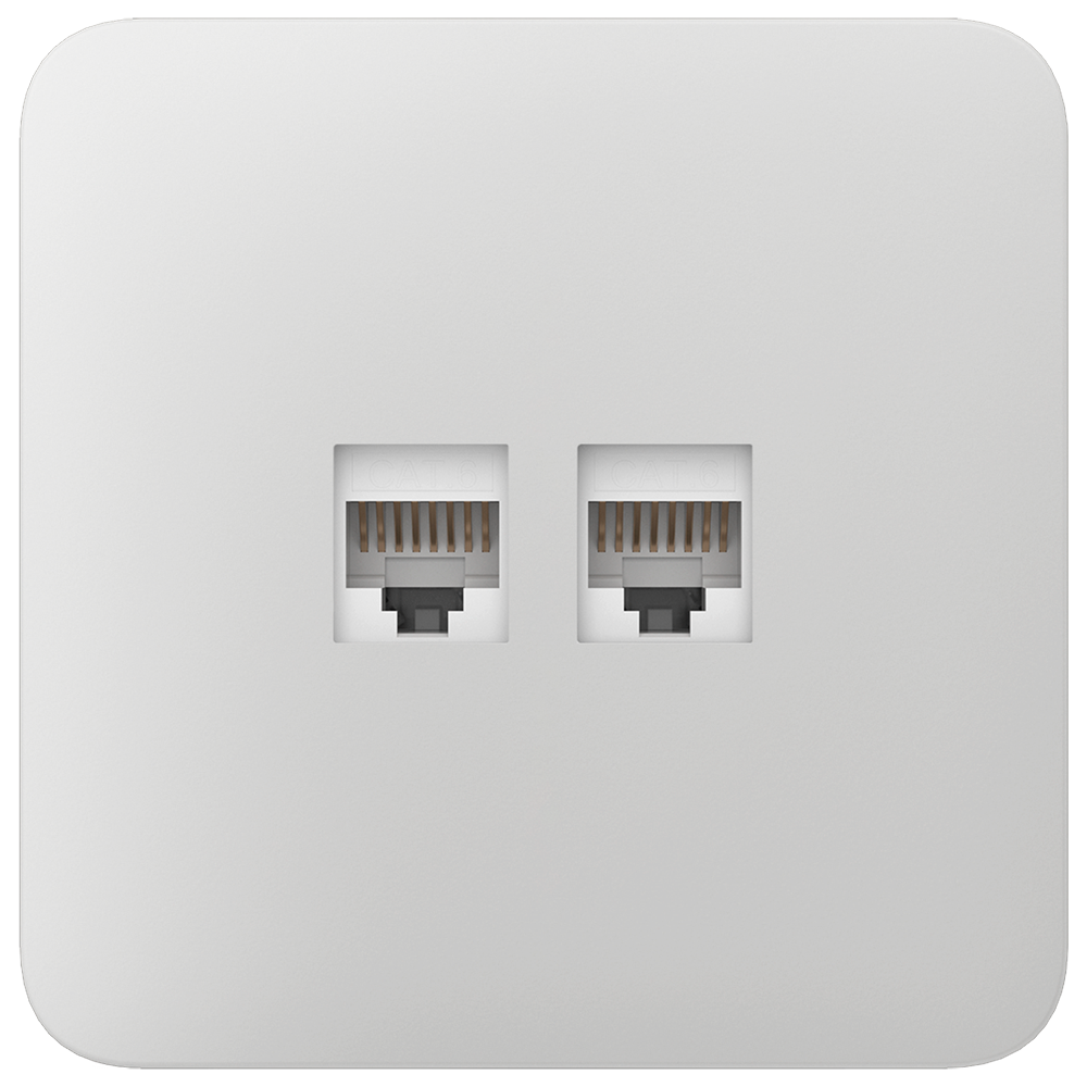 Ajax Tapa lateral para enchufe Ethernet color blanco AJ-SOLOCOVER-LAN-W