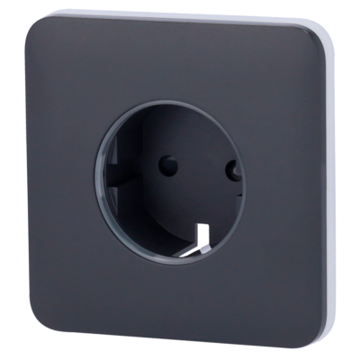 Ajax Tapa frontal para enchufe inteligente tipo F color grafito AJ-SOLOCOVER-SMART-GRA